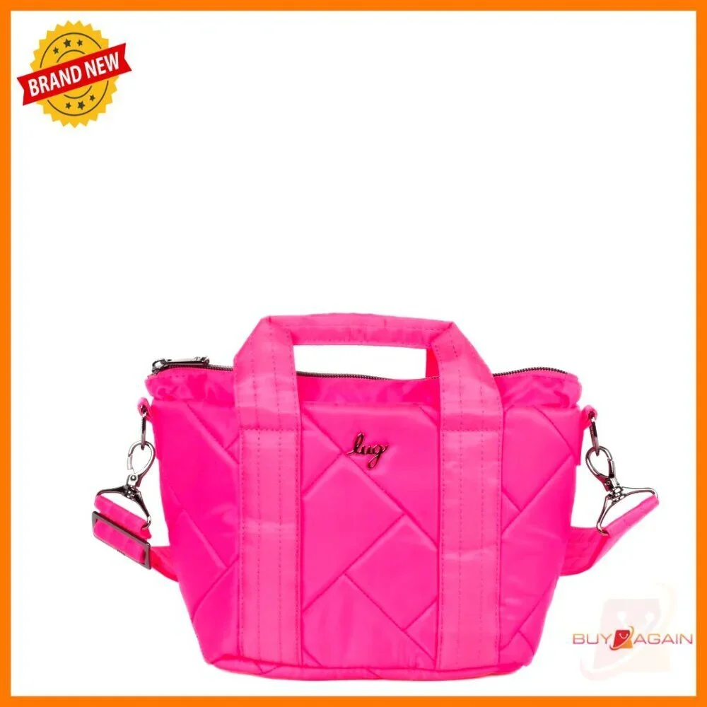 Mini Crossbody Bag with Multiple Pockets, Removable Strap, Polyester